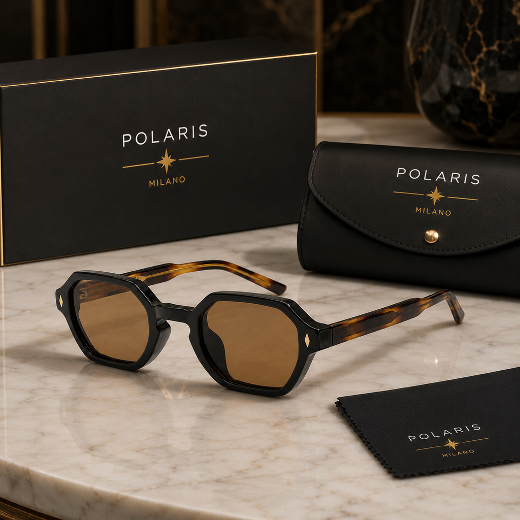 AMALFI C3 – Montatura Nera e Havana, Lenti Marrone Ambrato