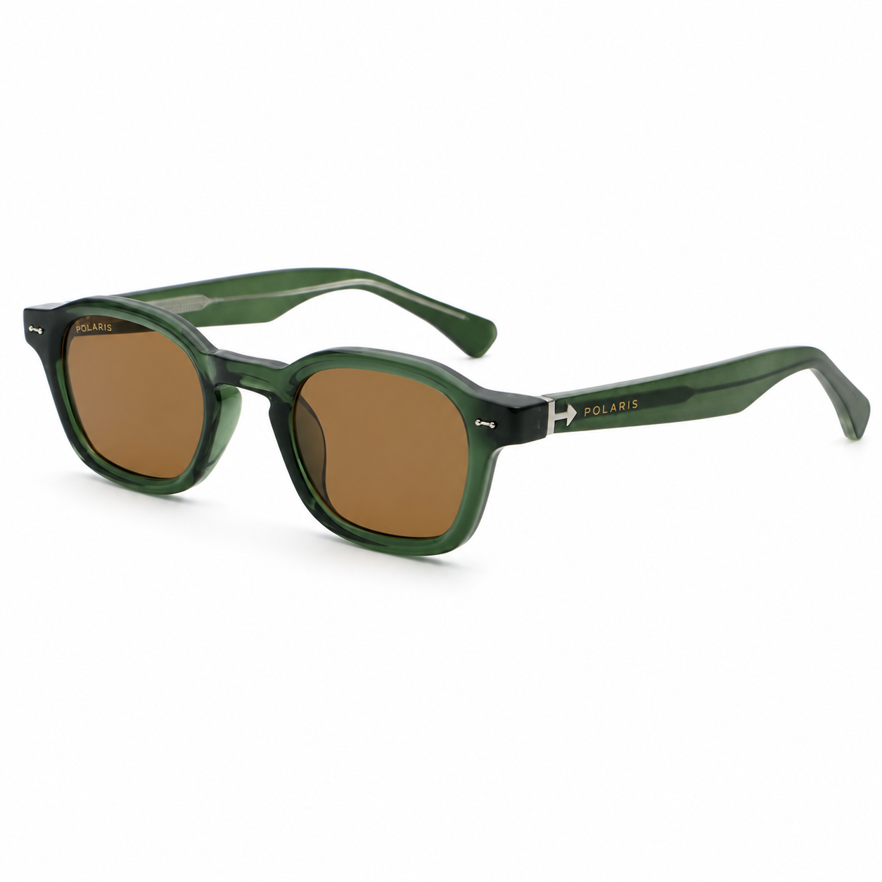 CAPRI C6 – Verde Trasparente, Lenti Marrone Ambrato