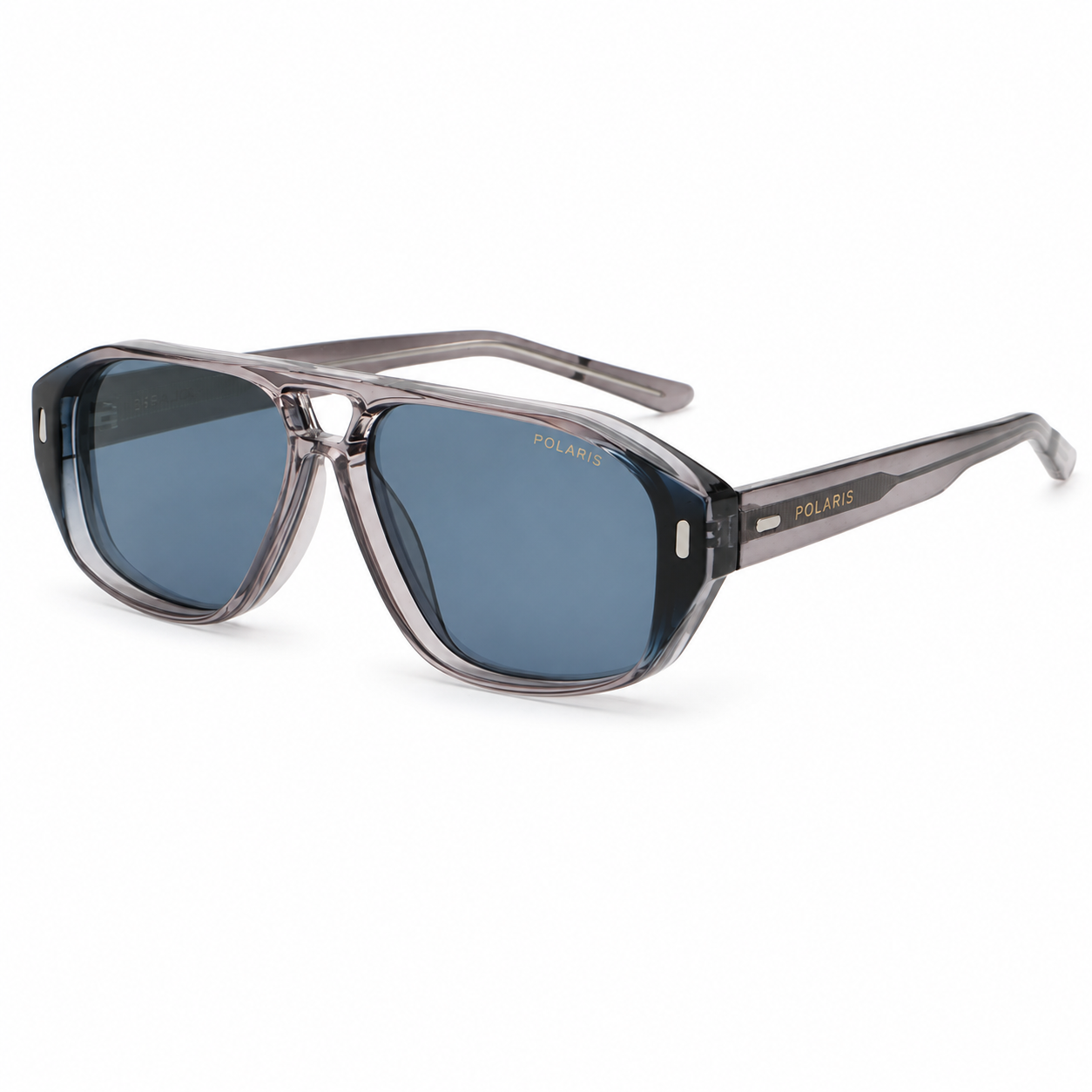 MILANO C5 – Grigio Fumé Trasparente, Lenti Blu-Azzurro Sfumate