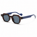 PANAREA C3 – Havana Scuro, Lenti Blu Fumé con Aste Blu Royal
