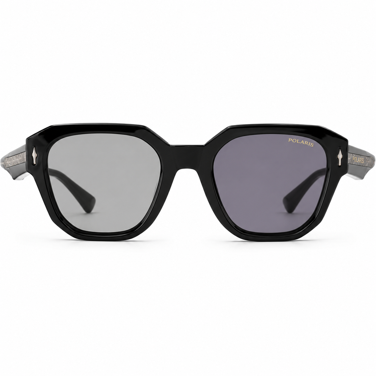 SANREMO C1-X – Neri con Inserto Crystal Fumé, Lenti Grigio Chiaro