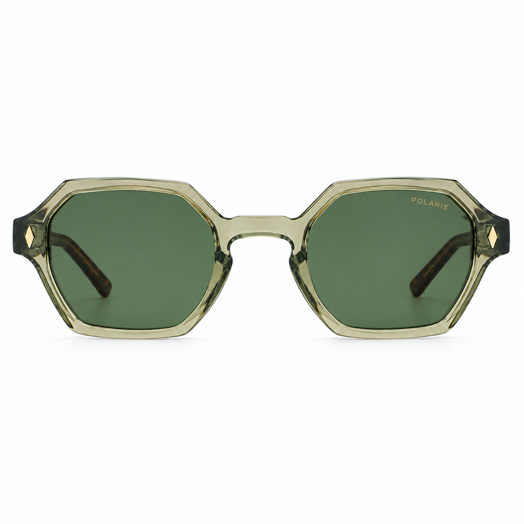 AMALFI C6 – Verde Oliva Trasparente, Lenti Verde Scuro