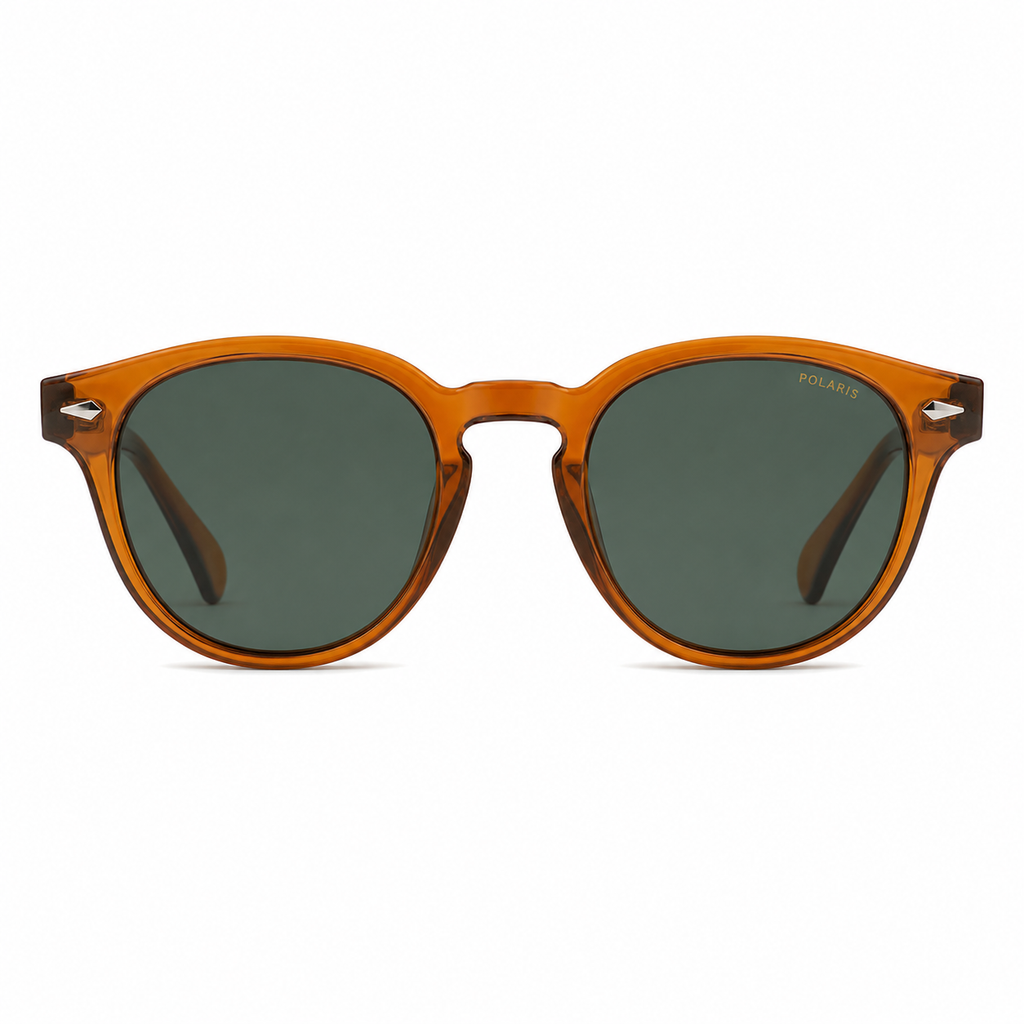 POSITANO C13 – Arancio Ambra Trasparente, Lenti Verde Scuro