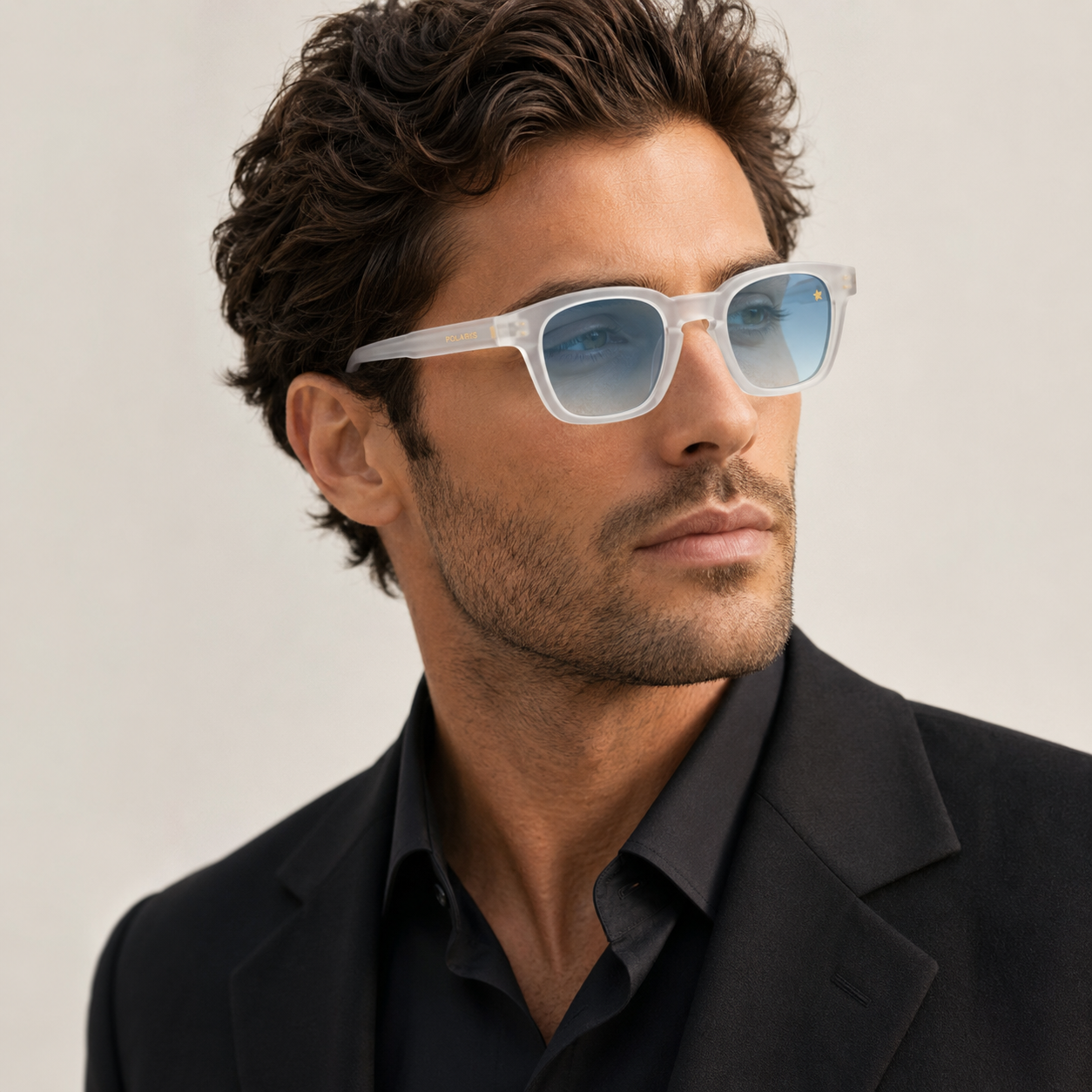PORTOFINO C6 – Crystal Bianco Satinato, Lenti Azzurro Chiaro