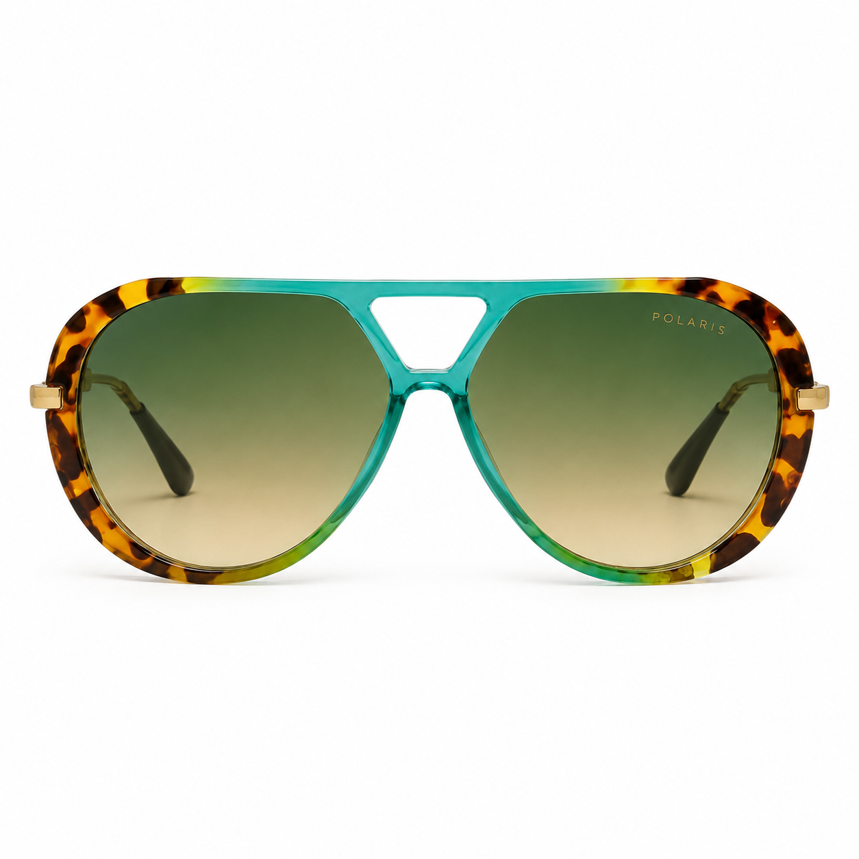 FORTE DEI MARMI C4-X – Turchese Trasparente Havana Aste Oro Lenti Verde Oliva&nbsp;