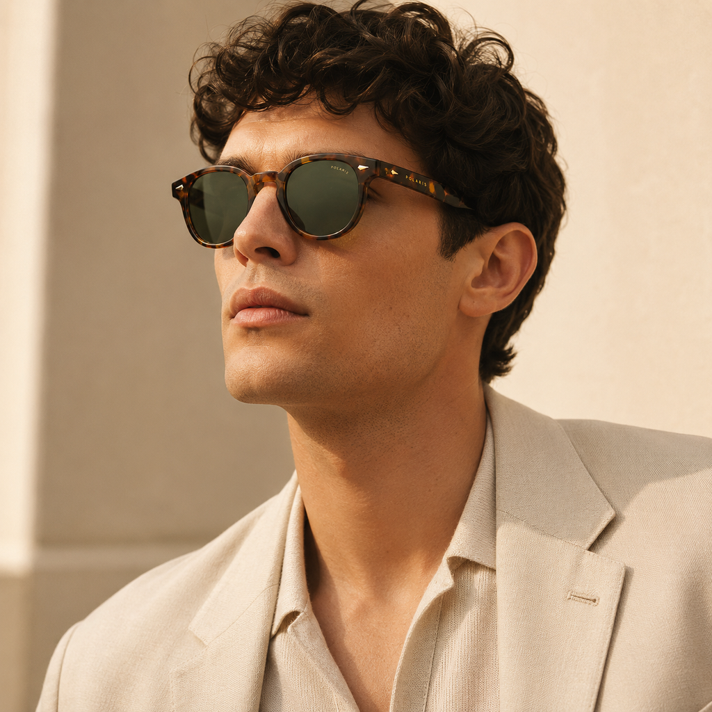 POSITANO C23 – Havana Miele Tartarugato, Lenti Verde Scuro