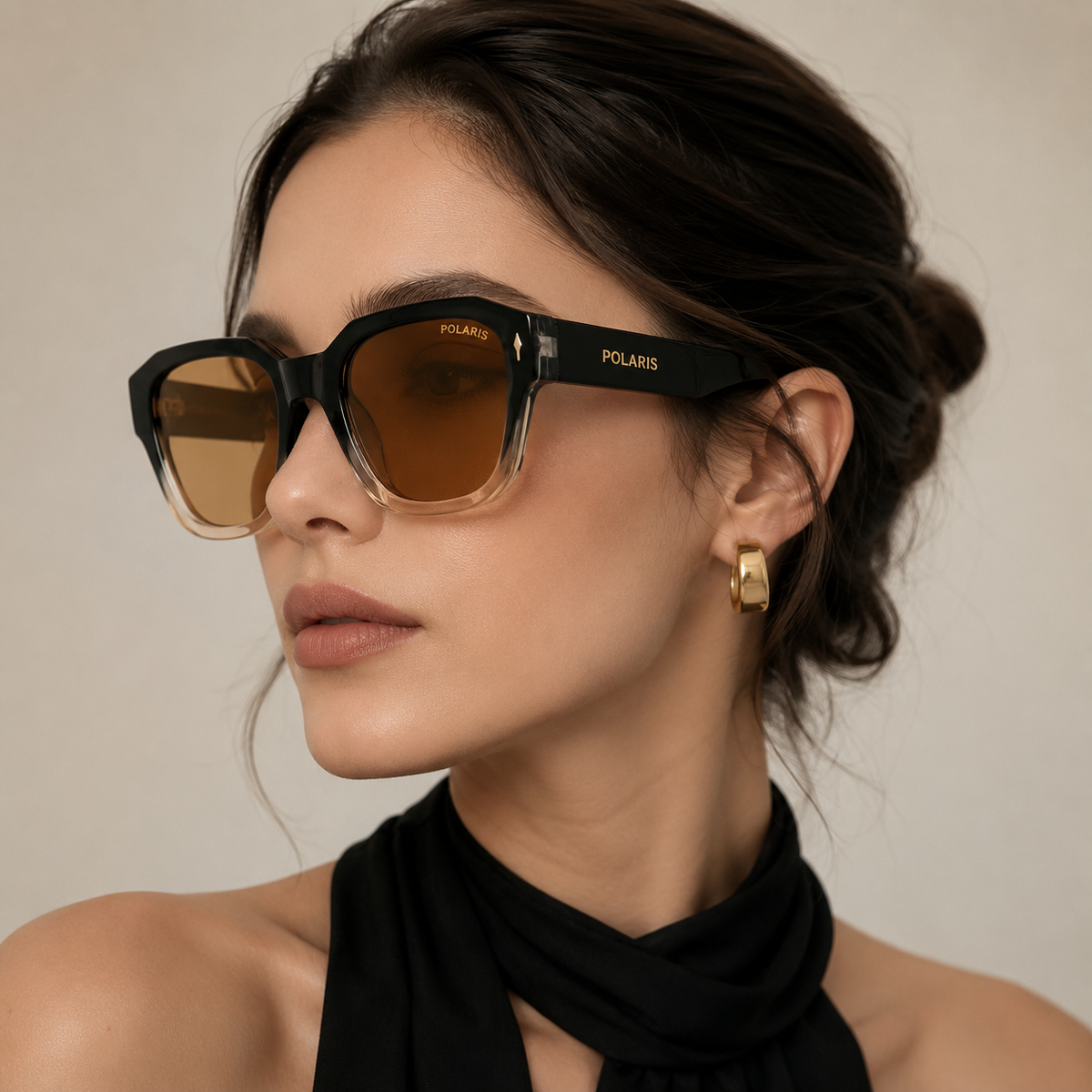 SANREMO C2-X – Nero Champagne, Lenti Marrone Ambrato