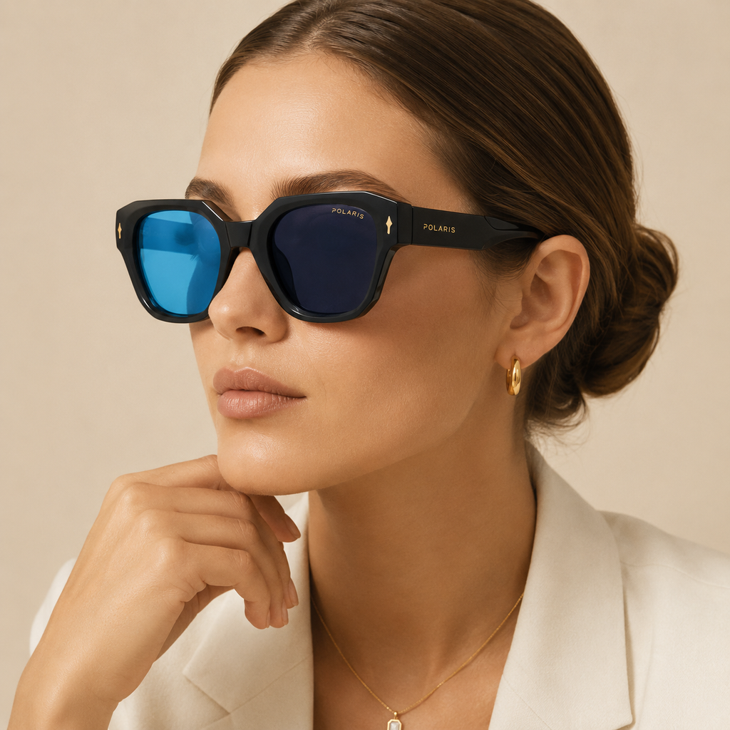 SANREMO C5-X – Nero Fumé Traslucido, Lenti Blu