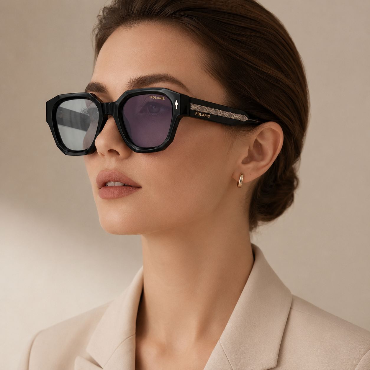 SANREMO C1-X – Neri con Inserto Crystal Fumé, Lenti Grigio Chiaro